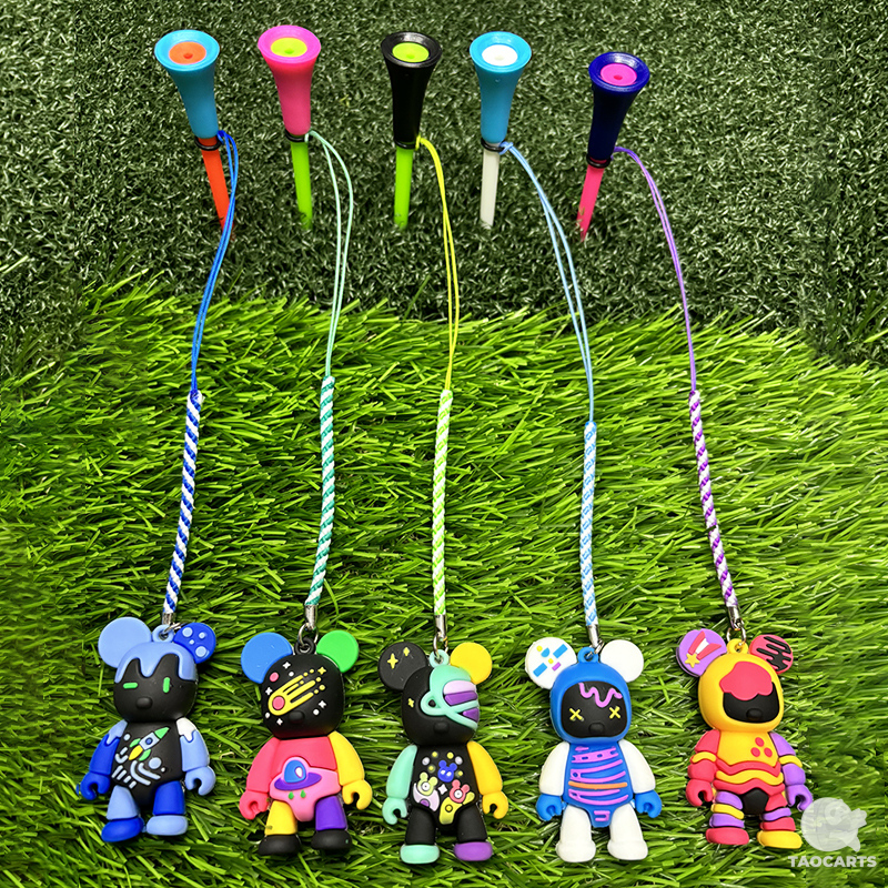 新款高尔夫球钉卡通玩偶熊高尔夫TEE 8...